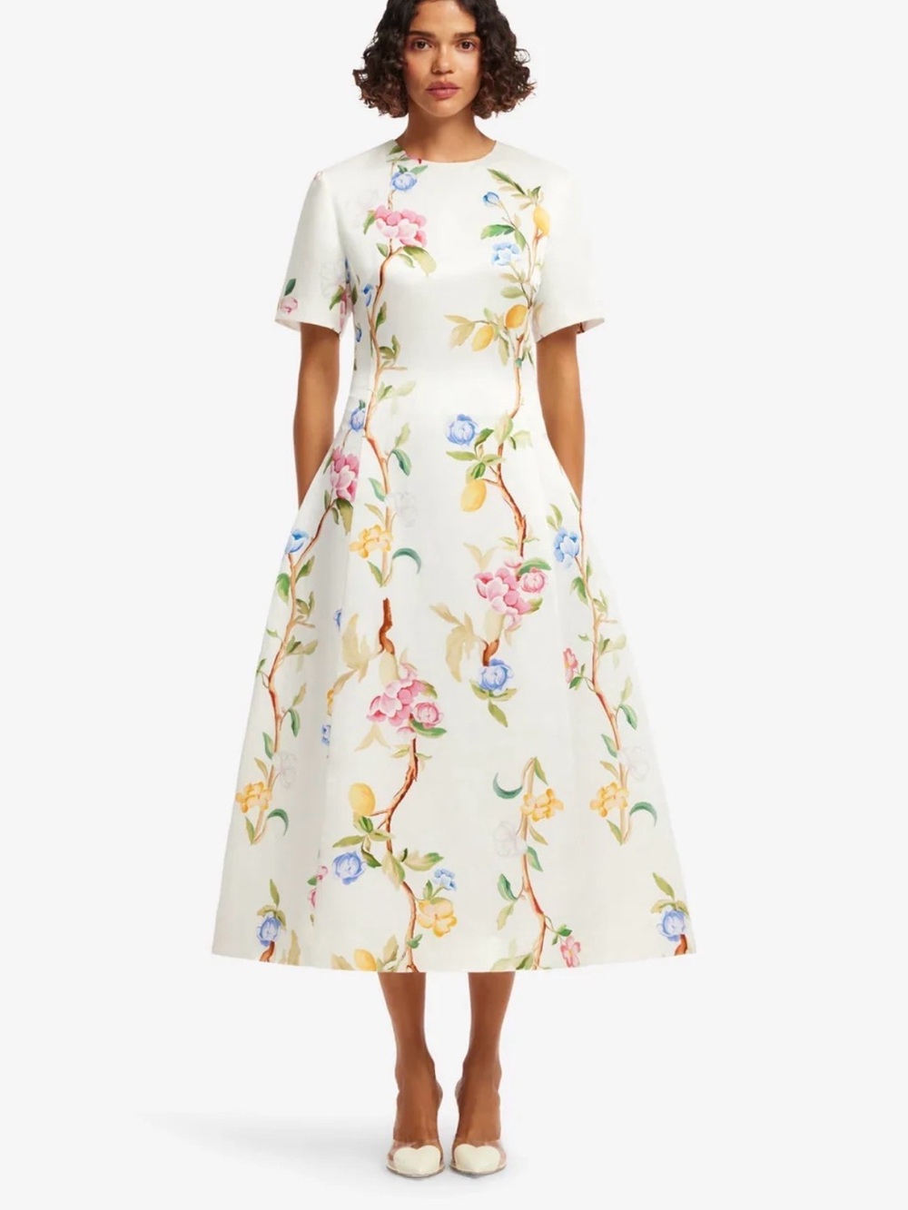 Leo Lin Caroline Short Sleeve Midi Dress